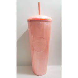 Starbucks 2021 Summer Blush Pink Kaleidoscope Venti Tumbler with Dome Lid and Straw  24 fluid ounces