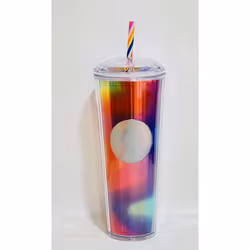 Starbucks Acrylic 2021 Summer Rainbow Kaleidoscope 24oz Venti Tumbler