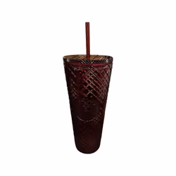 Starbucks 2022 Holiday Jewel Venti 24oz Tumbler with Straw Red