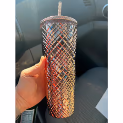 Starbucks 2023 Winter Holiday Jeweled 24oz Tumbler Cold Cup - Rose Gol