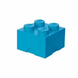 Room Copenhagen 40030643 LEGO Storage Brick 4 Knobs Medium Azur