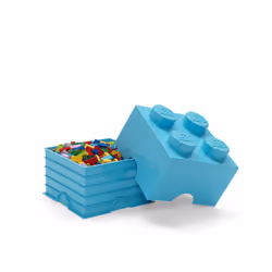 Room Copenhagen 40030643 LEGO Storage Brick  4 Knobs  Medium Azur