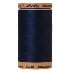 Mettler Silk-Finish Solid Cotton Thread  500 yd/475m  Navy