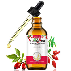 Rosehip Oil for Face  Rose Hip Oil Organic Rosehip Seed Oil 100% Pure Cold Pressed for Anti-Aging  Nourishing Hair Care  Face & Skin (2.02 Fl Oz)