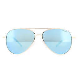 Polaroid Kids Sunglasses 8015/N J5G JY Gold Blue Miror Polarized