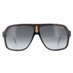 Carrera Sunglasses 1001/S 80S 9O Black White Dark Grey Gradient