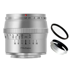 TTArtisan 50mm F1.2 APS-C Manual Focus Large Aperture Fixed Focus Lens for Sony E Mount Camera A6000 A6300 A6400 A7C A7RII A7RIII A7II A7III ..