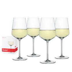 Spiegelau Style White Wine Glasses Set of 4 - European-Made Crystal  Classic Stemmed  Dishwasher Safe  Professional Quality White Wine Glass Gift Set