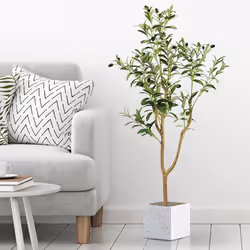 Lifelike Artificial Olive Tree Indoor Decor - 4FT
