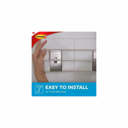 Command BATH31-SN-ES Shower Caddy, Satin Nickel