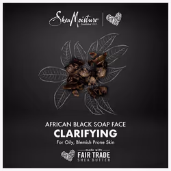 SheaMoisture Mud Mask Packette for Oily  Blemish-Prone Skin African Black Soap to Clarify Skin 0.5 oz