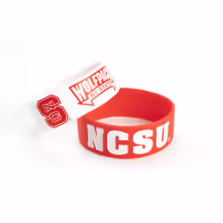 North Carolina State Wolfpack Bracelets - 2 Pack Wide - Special Order