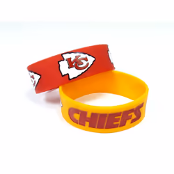 Kansas City Chiefs Bracelets 2 Pack Wide