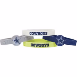 Dallas Cowboys Bracelets 4 Pack Silicone