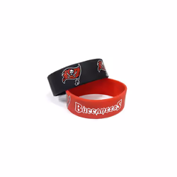 Aminco NFL Tampa Bay Buccaneers Wide Bracelet  2-Pack  Red  4
