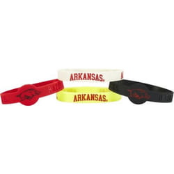 NCAA Arkansas Razorbacks Silicone Bracelets, 4-Pack