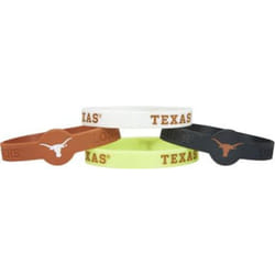 Texas Longhorns Bracelets - 4 Pack Silicone - Special Order