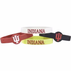 Indiana Hoosiers Bracelets - 4 Pack Silicone - Special Order