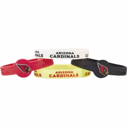 Arizona Cardinals Bracelets - 4 Pack Silicone - Special Order