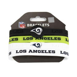 Aminco NFL Los Angeles Rams NFL-BC-283-33 Bracelets (4 Pack), One Size, Team Colors
