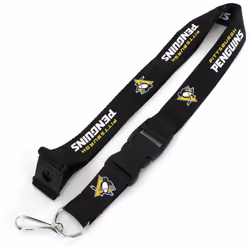 Aminco NHL Pittsburgh Penguins Team Lanyard,Team Color,One Size