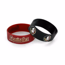 Aminco NCAA Florida State Seminoles Wide Bracelet, 2-Pack, Maroon, 2 (CCP-BC-207-03-AMIAO)