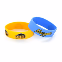 Denver Nuggets Bracelets 2 Pack Wide - Special Order