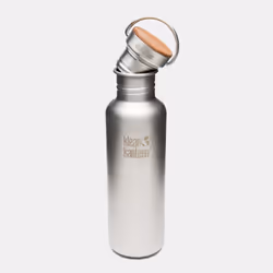 Klean Kanteen Reflect, 800 ml, Daily usage, Sports, Grey, Silicone, Stainless steel, Wood, Adult, Man/Woman