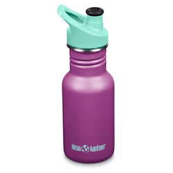 Klean Kanteen Kids bottle 355ml - narrow design stainless steel with Sport Cap - sparkling grape