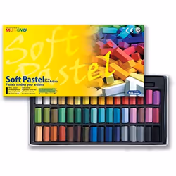 Non Toxic Mungyo Soft Pastel Set of 48 Assorted Colors Square Chalk(US English Version) - New Version