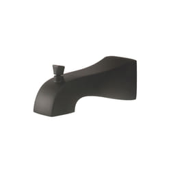Pioneer X-6400110-MB Modern Sleek 7"""" Reach Extended Combo Diverter Tub Spout 1/2"""" IPS or Slip-Fit Installation in Matte Black