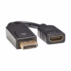 Tripp Lite P136-000 DisplayPort to HDMI Video Adapter Video Converter (M/F), HDCP, Black, 6 in. (15 cm), 0.15 m, DisplayPort, ...