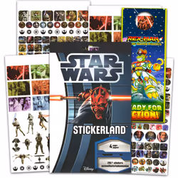 Star Wars Stickers - 4 Sheets of Star Wars Decorative Reward Stickers
