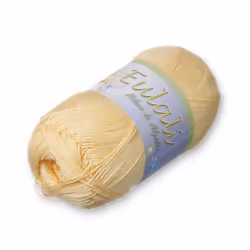 EULALI [100grs] by Omega - Bright 100% Mercerized Egyptian Cotton Thread - Color: 02 Straw