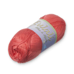 EULALI [100grs] by Omega - Bright 100% Mercerized Egyptian Cotton Thread - Color: 32 Coral