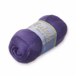EULALI [100grs] by Omega - Bright 100% Mercerized Egyptian Cotton Thread - Color: 54 Purple