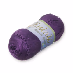 EULALI [100grs] by Omega - Bright 100% Mercerized Egyptian Cotton Thread - Color: 55 Grape