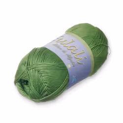 EULALI [100grs] by Omega - Bright 100% Mercerized Egyptian Cotton Thread - Color: 82 Lime Green
