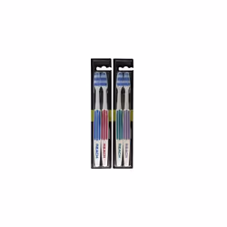 REACH Essential Care Interdental Medium Toothbrush, Duo Pack x 2, Full Head Hard Bristle Manual Toothbrushes, Variety Colors  ...