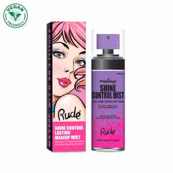 Rude Cosmetics Shine Control Matte Finish Long Lasting Makeup Mist, Women, Universal skin, Mattifying, Refreshing, Shine Cont ...