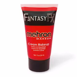 Mehron Makeup Fantasy FX Cream Makeup Water Based Halloween Makeup Red Face Paint & Body Paint For Adults 1 fl oz (30ml) (R ...