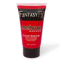 Mehron Makeup Fantasy FX Cream Makeup  Water Based Halloween Makeup  Red Face Paint & Body Paint For Adults 1 fl oz (30ml) (RED)
