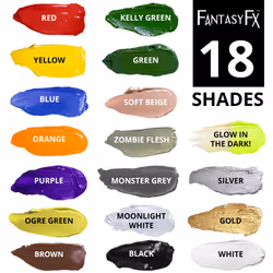 Mehron Makeup Fantasy FX Cream Makeup | Water Based Halloween Makeup | Yellow Face Paint & Body Paint For Adults 1 fl oz 30ml YELLOW