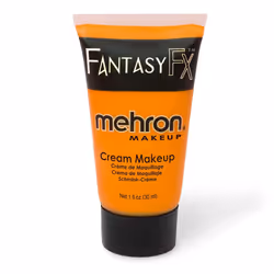 Mehron Makeup Fantasy FX Cream Makeup  Water Based  Halloween  Orange Face Paint  Body Paint For Adults 1 fl oz 30ml ORANGE