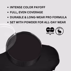 Mehron Makeup Color Cups | Stage  Foundation  Face Paint  Body Paint  Halloween | Face Paint Makeup | Greasepaint .5 oz 14 g Black