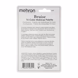 Mehron Makeup Tri-Color Character Makeup Palette | Halloween  Special Effects and Theater Cream Makeup FX Palette | Face Paint Makeup .7 oz (20 g) (BR