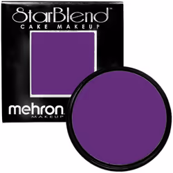 Mehron Makeup StarBlend Cake Makeup | Wet/Dry Pressed Powder Face Makeup | Powder Foundation | Purple Face Paint & Body Paint ...