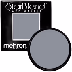 Mehron Makeup StarBlend Cake Makeup | Wet/Dry Pressed Powder Face Makeup | Powder Foundation | Light Grey Face Paint & Body P ...