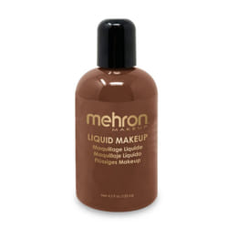 Mehron Makeup Liquid Face and Body Paint (4.5 oz) (SABLE BROWN)