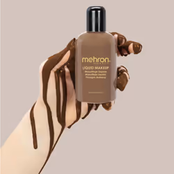 Mehron Makeup Liquid Face and Body Paint (4.5 oz) (SABLE BROWN)